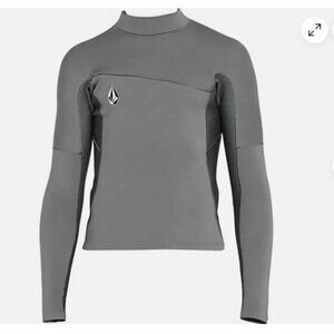 Volcom Boys Size 14 Wetsuit Jacket 2 mm Long Sleeve Charcoal Grey NWT